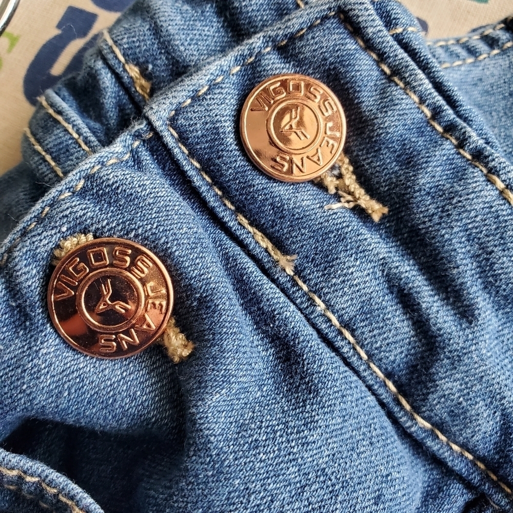 Vigoss Girls Denim Shortall, Sizes XL - Picture 8 of 8